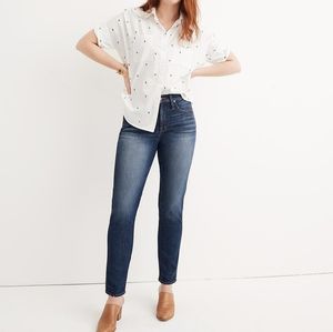 Madewell Slim Straight in William Wash Jeans  NWT